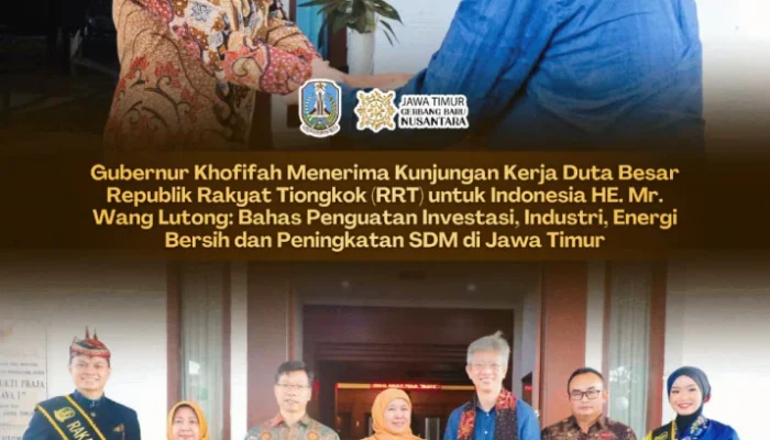 Gubernur Khofifah Buka Peluang Kerja Sama Baru dengan RRT, Fokus Industri dan SDM Berkualitas