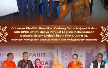 Gubernur Khofifah Resmikan Gerha Majapahit, Tekankan Sistem FIFO untuk Logistik Kebencanaan