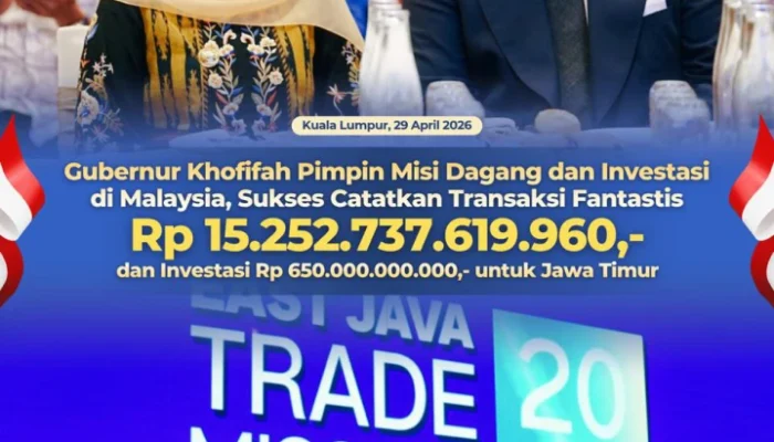 Gubernur Khofifah Perkuat Ekonomi Jatim, Misi Dagang ke Malaysia Raup Rp15,25 Triliun