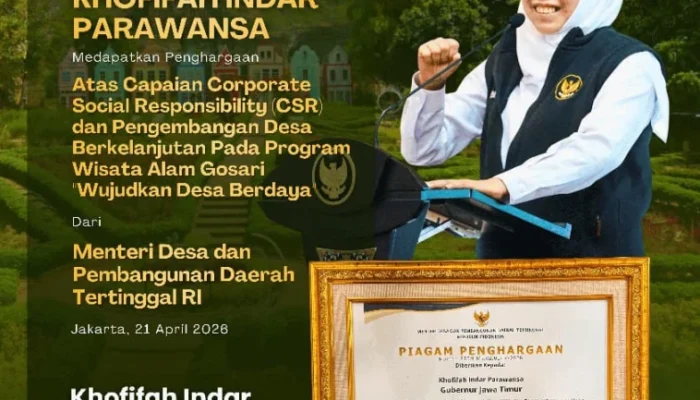 Gubernur Khofifah Raih Apresiasi Nasional, Desa Wisata Gosari Makin Bersinar