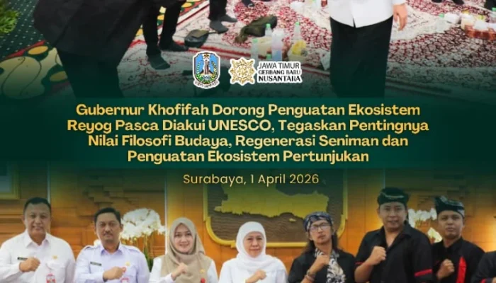 Pasca Pengakuan UNESCO, Gubernur Khofifah Perkuat Ekosistem Reyog Berkelanjutan