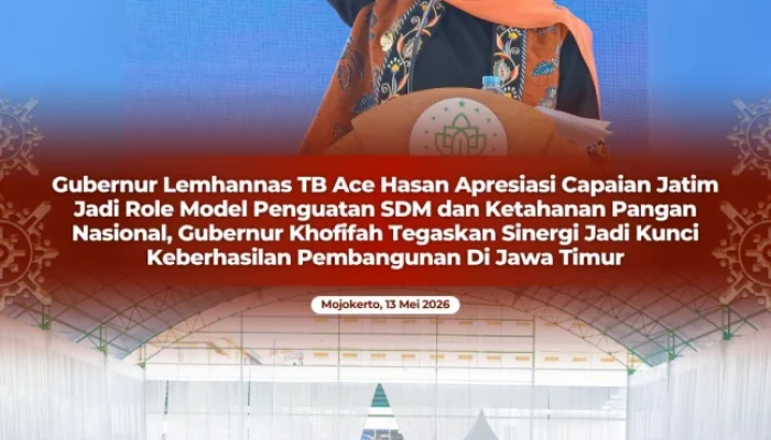 Gubernur Khofifah Antar Jatim Jadi Role Model Pembangunan SDM dan Ketahanan Pangan Nasional