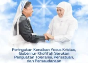 Gubernur Khofifah: Semangat Kenaikan Yesus Kristus Jadi Perekat Persaudaraan Bangsa
