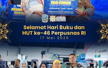 Hari Buku Nasional 2026 dan HUT Ke-46 Perpusnas RI, Khofifah Tekankan Pentingnya Literasi