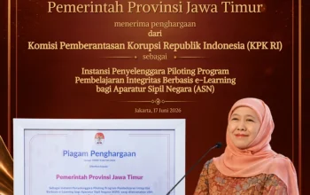 Gubernur Khofifah: Penghargaan KPK RI Memacu Jatim Tingkatkan Budaya Integritas ASN