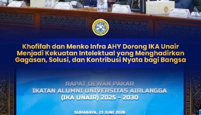 Dari Rakor Dewan Pakar PP IKA UNAIR, Khofifah dan Menko AHY Serukan Aksi Kolektif Alumni