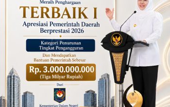 Pengangguran Terbuka Jatim Lebih Rendah dari Nasional, Gubernur Khofifah Terima Penghargaan Kemendagri