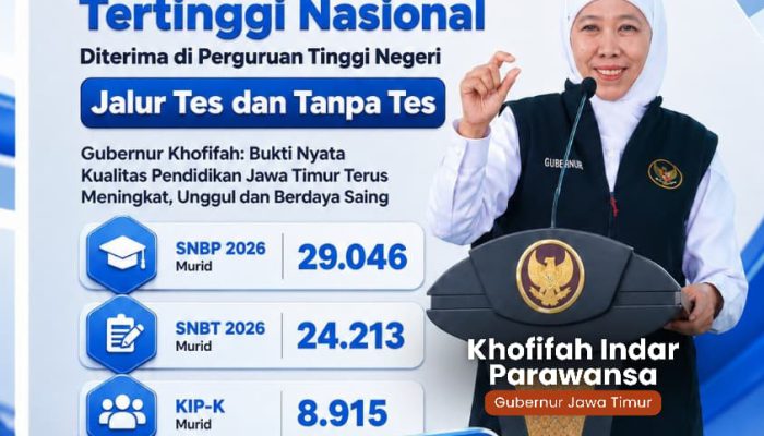 Hebat! 53 Ribu Lebih Murid Jatim Lolos PTN, Tertinggi Nasional Tujuh Tahun Berturut-turut