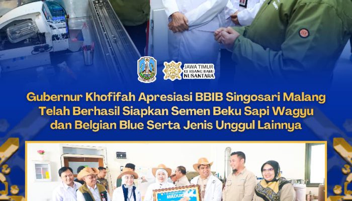 Gubernur Khofifah Sebut BBIB Singosari Aset Strategis Nasional untuk Meningkatkan Kualitas Ternak Indonesia