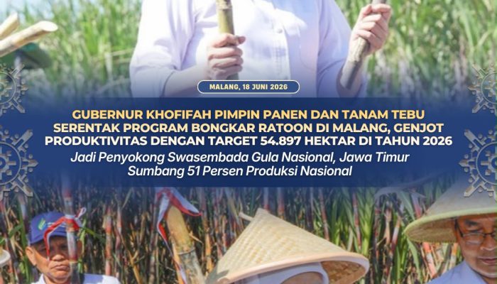 Gubernur Khofifah: Jatim Penyumbang 51 Persen Produksi Gula Nasional, Siap Wujudkan Swasembada Gula