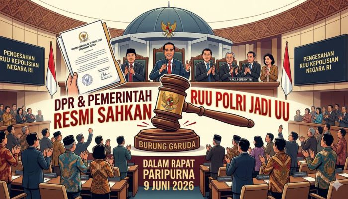 DPR Sahkan UU Polri, Aturan Jabatan Sipil Polisi Aktif Jadi Sorotan
