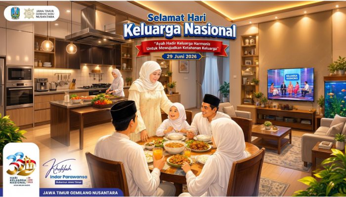 Momentum Harganas Ke-33, Gubernur Khofifah Tekankan Sinergi Ayah dan Ibu demi Keluarga Berkualitas