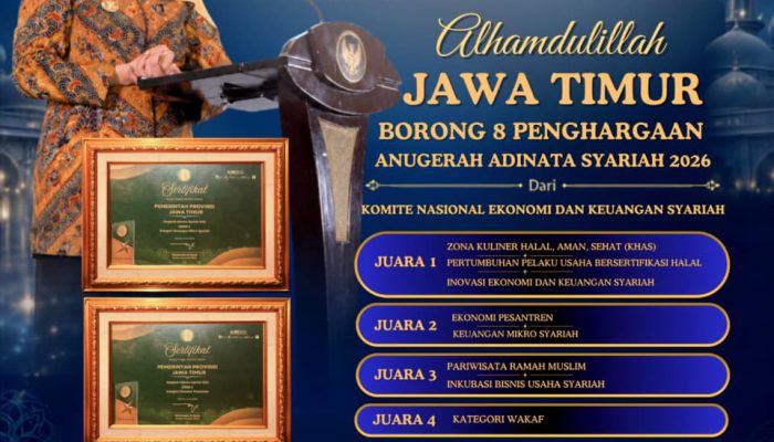 Gubernur Khofifah Optimistis Jawa Timur Jadi Pusat Pengembangan Ekosistem Ekonomi Syariah Nasional