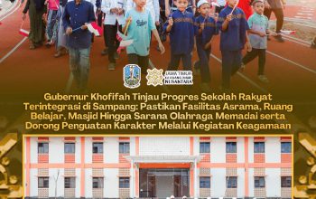 Khofifah Tinjau Pembangunan SRT Sampang, Perkuat Pendidikan, Karakter, dan Masa Depan Anak Desil 1–2