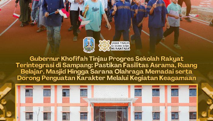 Khofifah Tinjau Pembangunan SRT Sampang, Perkuat Pendidikan, Karakter, dan Masa Depan Anak Desil 1–2