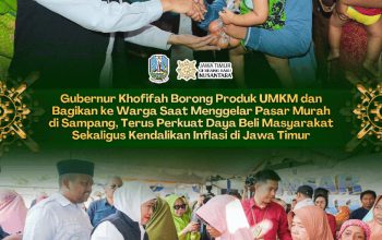 Pasar Murah Pemprov Jatim di Sampang Diserbu Warga, Khofifah Borong Produk UMKM