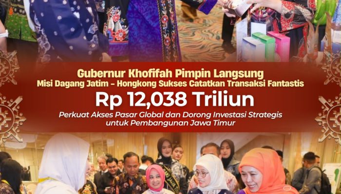 Gubernur Khofifah Buka Peluang Pasar Global, Misi Dagang Jatim-Hong Kong Bukukan Rp12,038 Triliun