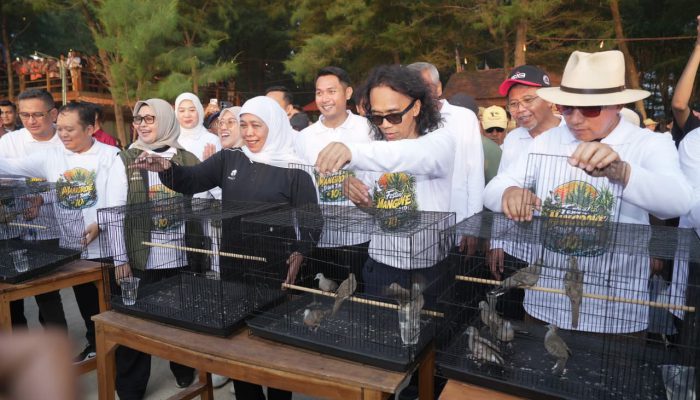 Gubernur Khofifah Gandeng Kaka Slank Tanam Mangrove di Tuban, Indonesia Dibidik Jadi Pemimpin Konservasi Dunia