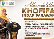 Gubernur Khofifah Dinobatkan Persagi atas Keberhasilan Menurunkan Stunting di Jawa Timu