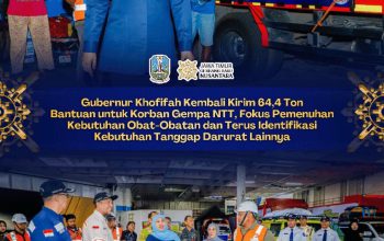 Gubernur Khofifah Perkuat Bantuan Gempa NTT: 64,4 Ton Logistik dan Obat obatan Dikirim dari Surabaya