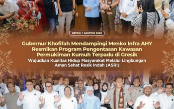 Gubernur Khofifah: Program Pengentasan Kawasan Kumuh Bukan Sekadar Bangun Rumah, tetapi Bangun Harapan Masyarakat