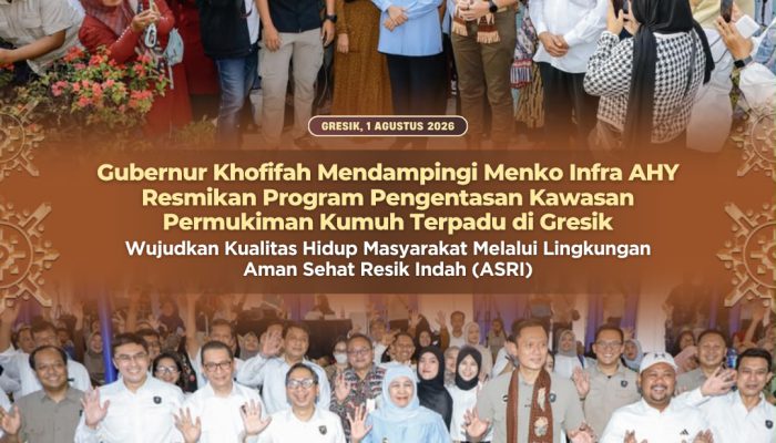 Gubernur Khofifah: Program Pengentasan Kawasan Kumuh Bukan Sekadar Bangun Rumah, tetapi Bangun Harapan Masyarakat