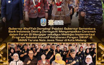 Bersama Destry Damayanti, Gubernur Khofifah Perkuat Karakter Generasi Emas 2045 Melalui BI Mengajar dan Program SIKAP