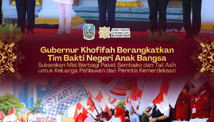 Gubernur Khofifah Ajak Rawat Semangat Kepahlawanan Lewat Program Bakti Negeri Anak Bangsa