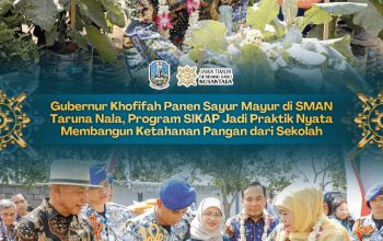 Panen Sayur di SMAN Taruna Nala, Gubernur Khofifah Dorong Ketahanan Pangan Berbasis Sekolah