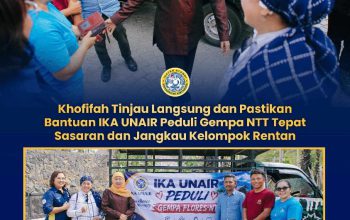 Gubernur Khofifah Tinjau Bantuan IKA UNAIR untuk Korban Gempa Flores, Tekankan Distribusi Door to Door