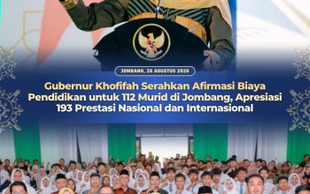 Gubernur Khofifah Beri Bantuan Pendidikan dan Sepatu untuk 112 Murid SMA, SMK, dan SLB Jombang