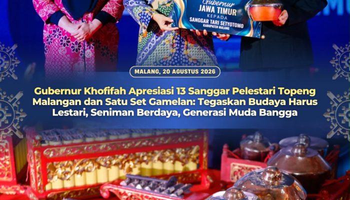 Topeng Malangan Terus Berkembang, Gubernur Khofifah Tekankan Pentingnya Regenerasi Seniman