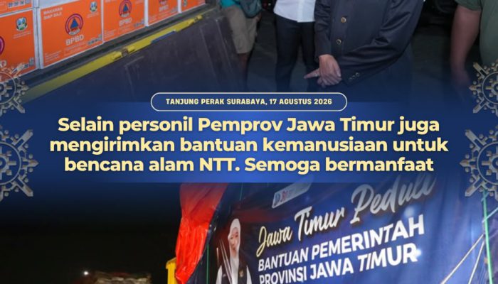 Gubernur Khofifah Pastikan Jatim Bergerak Bantu NTT Pascagempa M7,7, Total Bantuan Diproyeksi 100 Ton