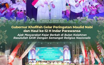 Gubernur Khofifah Peringati Maulid Nabi Bersama Haul ke-12 H. Indar Parawansa