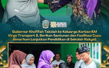 Korban KM Virgo Warga Surabaya, Khofifah Datangi Rumah Duka dan Salurkan Santunan