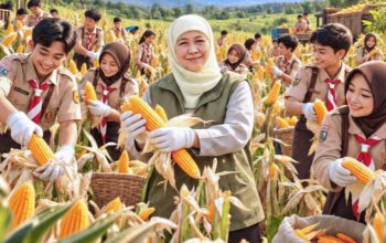 Jatim Konsisten Jadi Produsen Padi Tertinggi Nasional, Khofifah Apresiasi Perjuangan Petani
