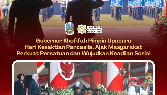 Gubernur Khofifah: Pancasila Jangan Sekadar Dihafalkan, Tapi Harus Diamalkan dalam Kehidupan