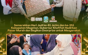 Semarak Hari Jadi Jatim dan Magetan, Khofifah Hadirkan Pasar Murah ke-161