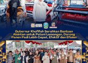Petani Lamongan Terima Bantuan Alsintan dari Khofifah, Biaya Panen Lebih Hemat dan Produktif