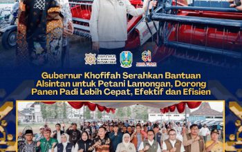 Petani Lamongan Terima Bantuan Alsintan dari Khofifah, Biaya Panen Lebih Hemat dan Produktif